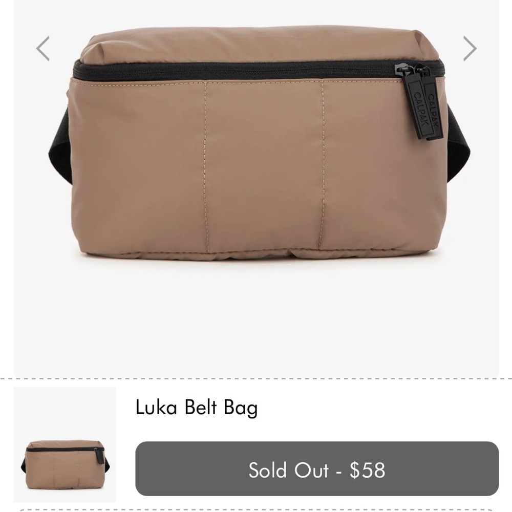 Calpak Tan Crossbody Bag